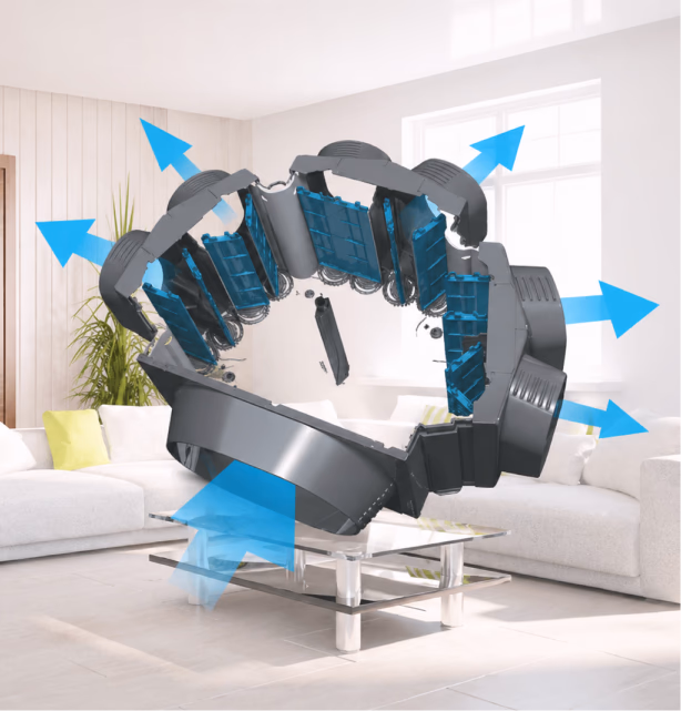 MyPlace IQ Exact Air Regulator balancing airflow in a living room